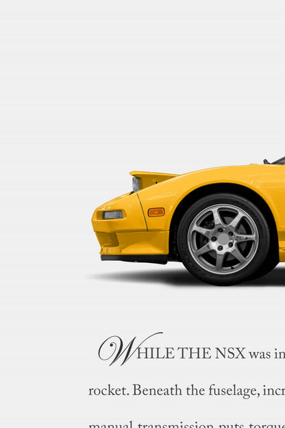 Acura / Honda NSX (NA2) Print Ad - Burn Up on Reentry