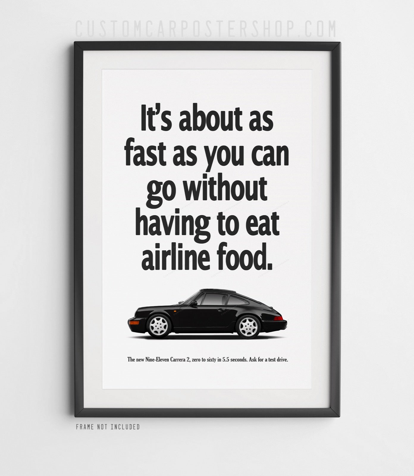 Porsche 911 (964) Vintage Ad - Airline Food