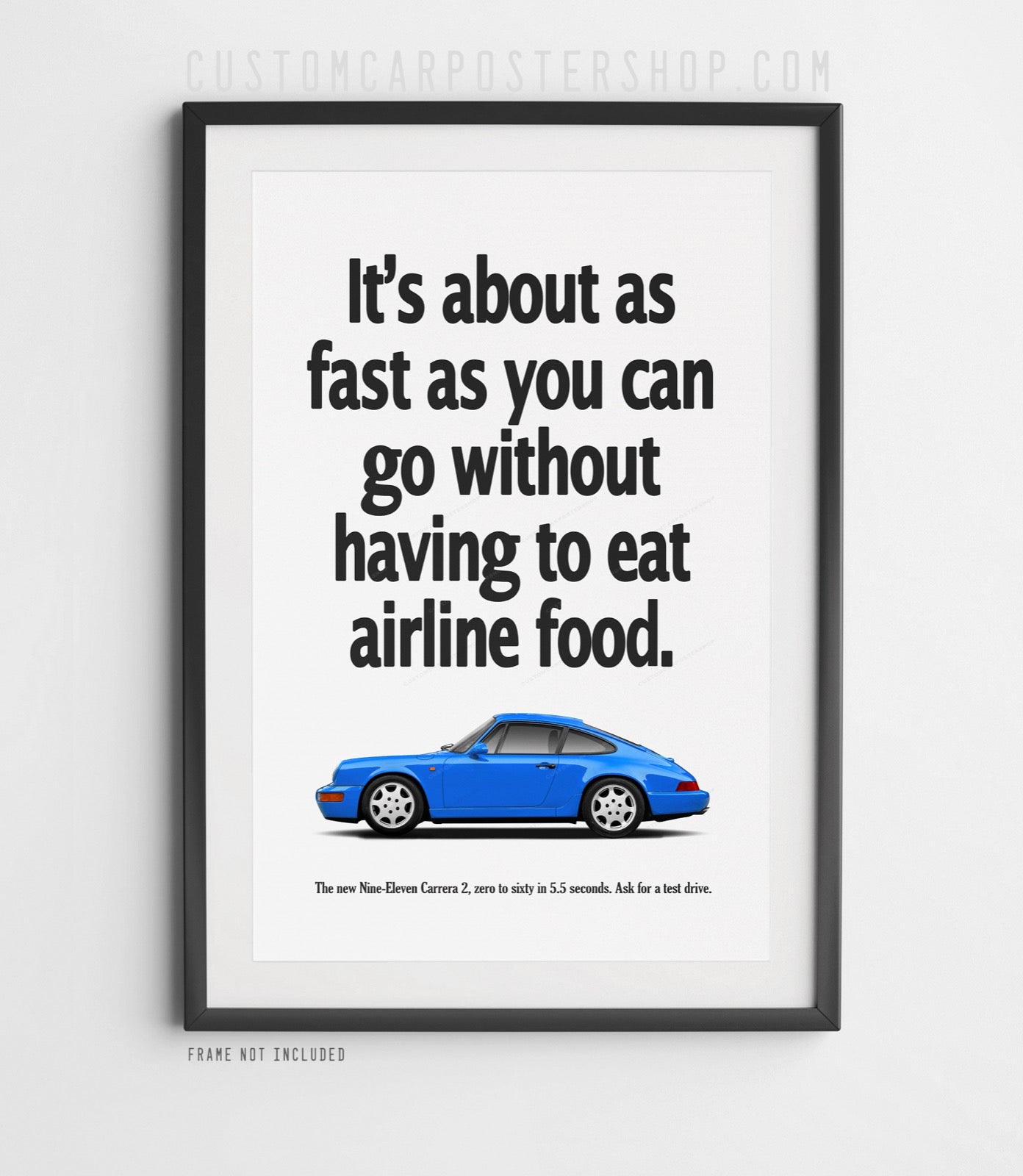 Porsche 911 (964) Vintage Ad - Airline Food