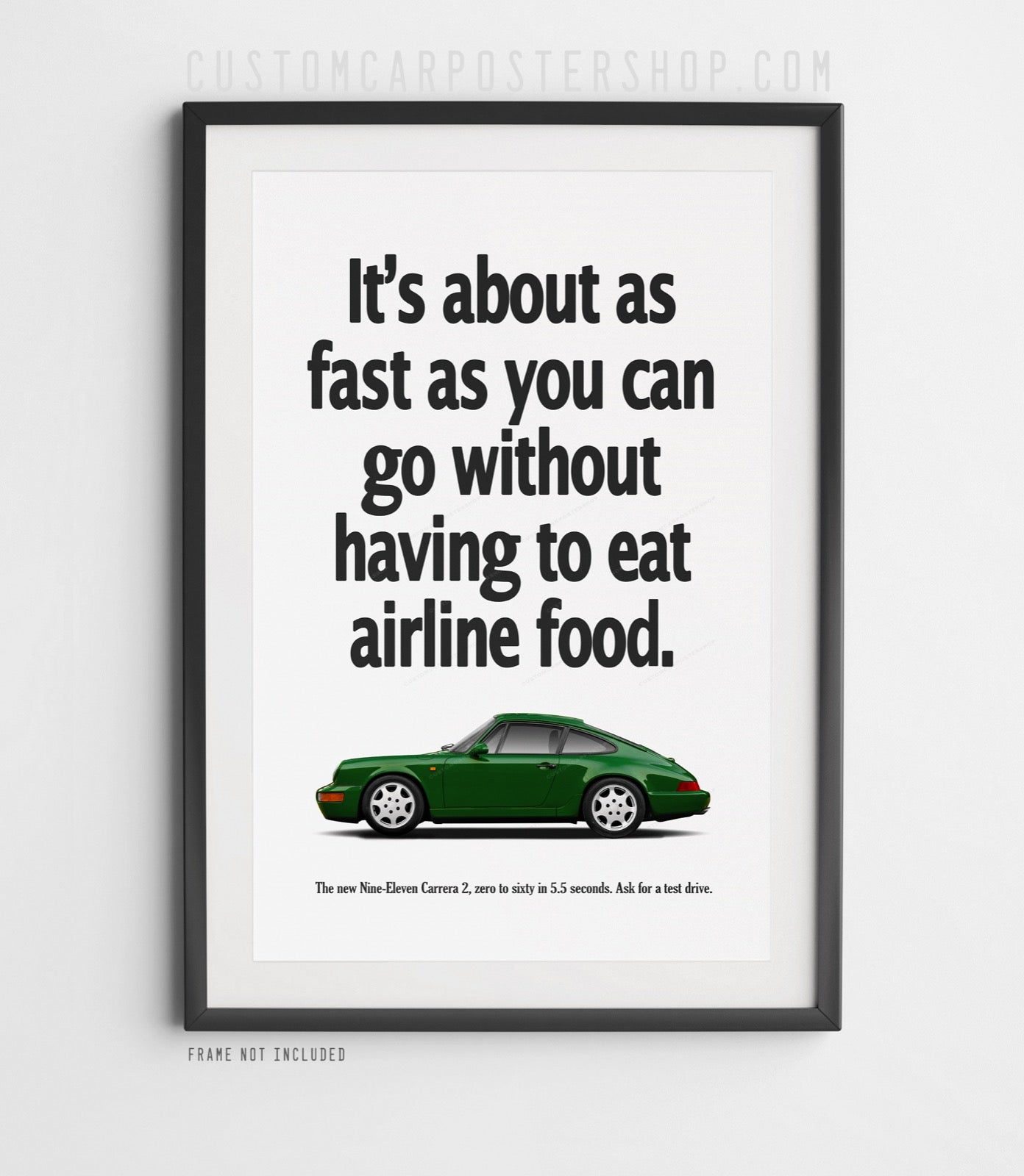 Porsche 911 (964) Vintage Ad - Airline Food