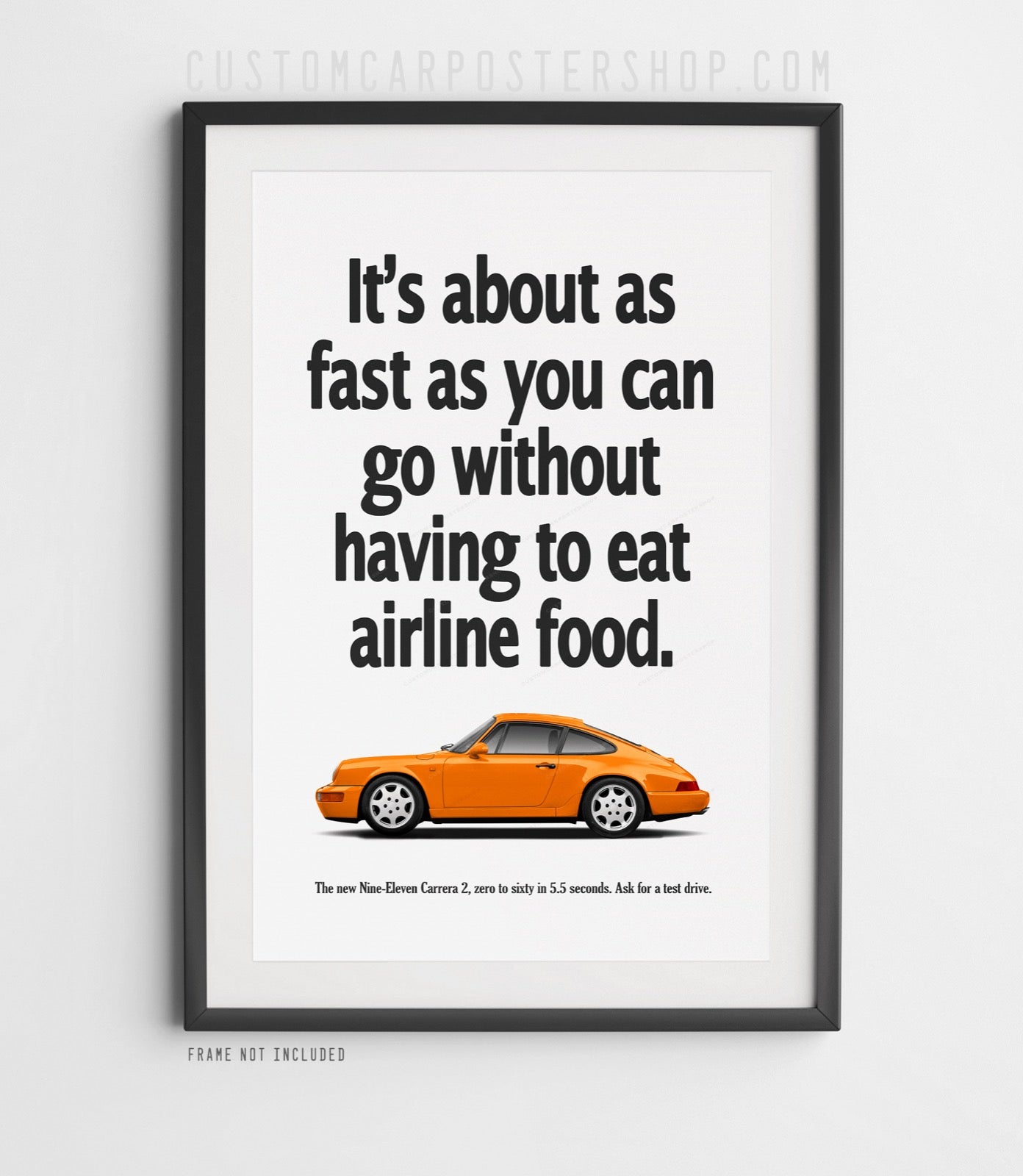 Porsche 911 (964) Vintage Ad - Airline Food