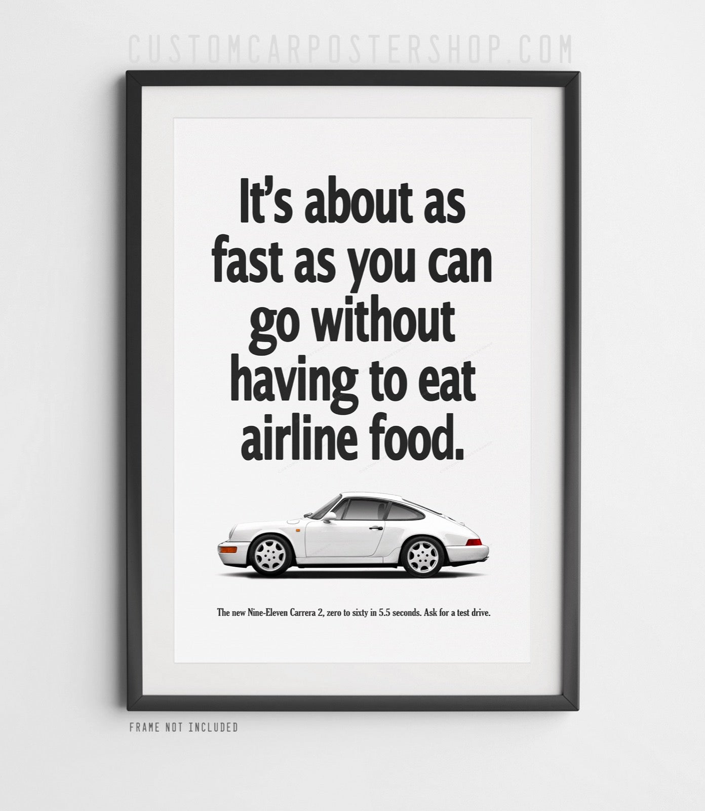 Porsche 911 (964) Vintage Ad - Airline Food