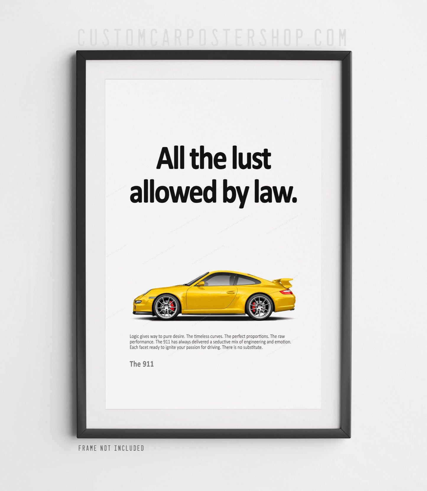 Porsche 911 (997.1) Carrera Aerokit Retro Ad - All the Lust