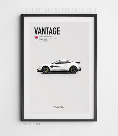 Aston Martin V8 Vantage F1 Edition Poster
