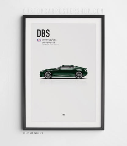 Aston Martin DBS (2008-2012) Poster