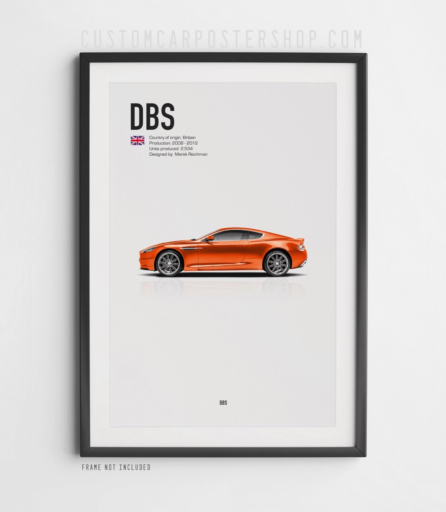 Aston Martin DBS (2008-2012) Poster