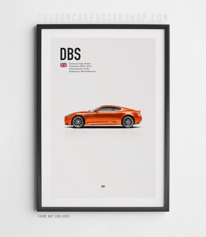 Aston Martin DBS (2008-2012) Poster