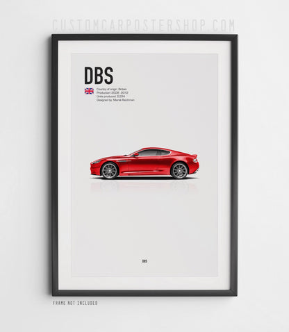 Aston Martin DBS (2008-2012) Poster