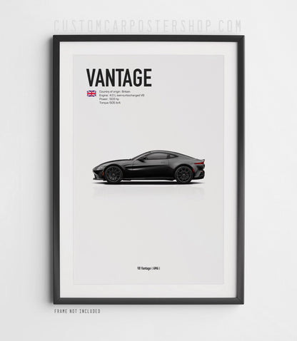 Aston Martin V8 Vantage (2008-2024) Poster