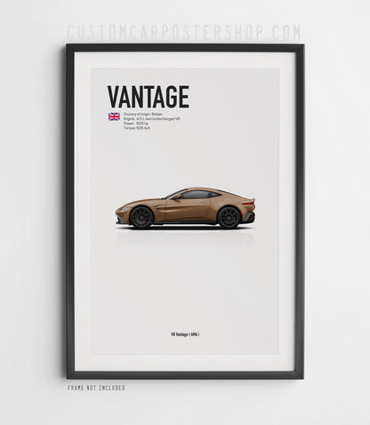 Aston Martin V8 Vantage (2008-2024) Poster