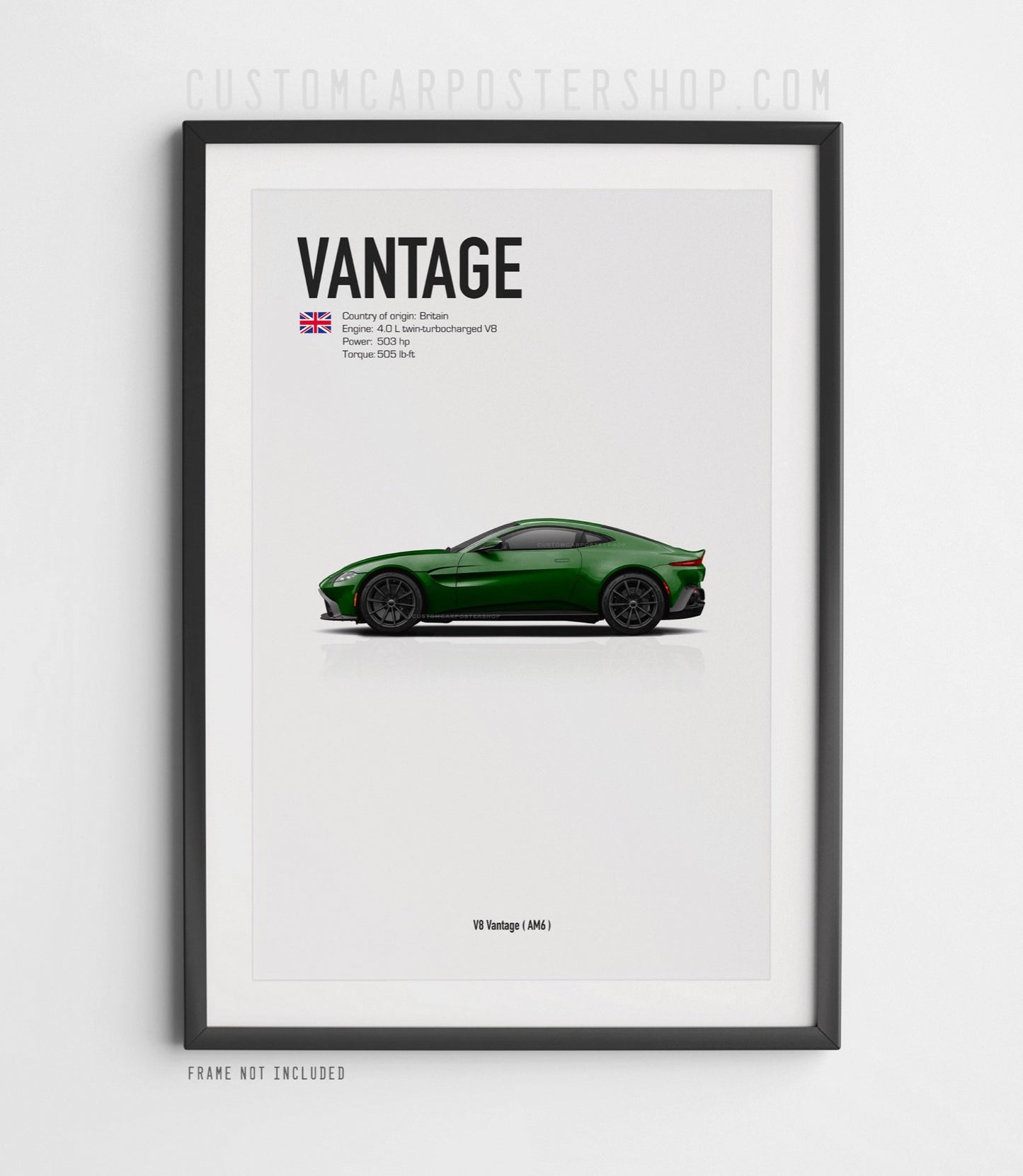 Aston Martin V8 Vantage (2008-2024) Poster