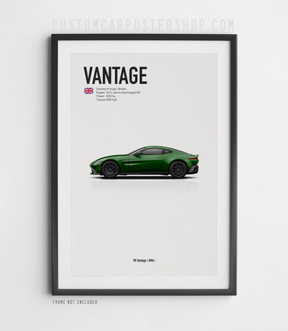 Aston Martin V8 Vantage (2008-2024) Poster