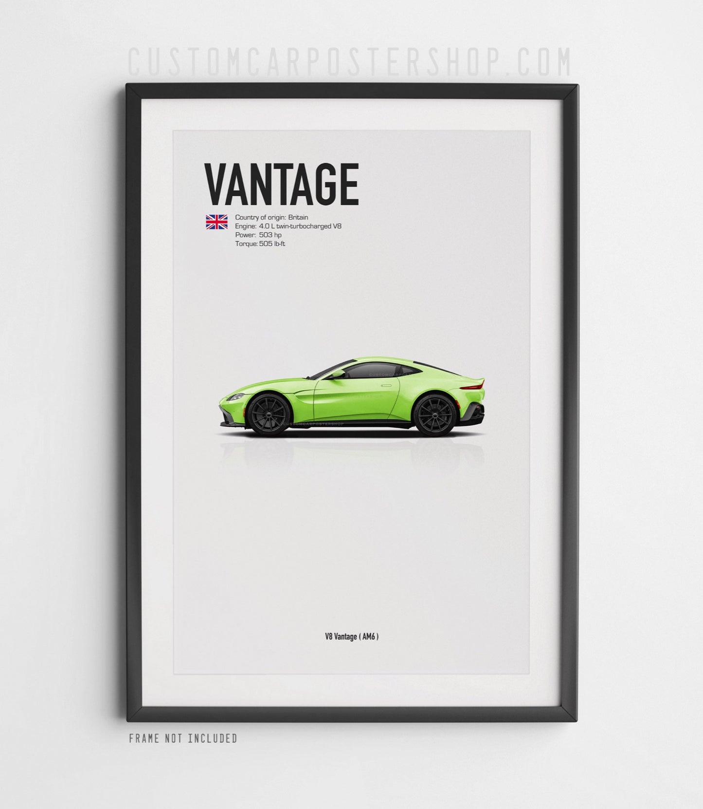 Aston Martin V8 Vantage (2008-2024) Poster