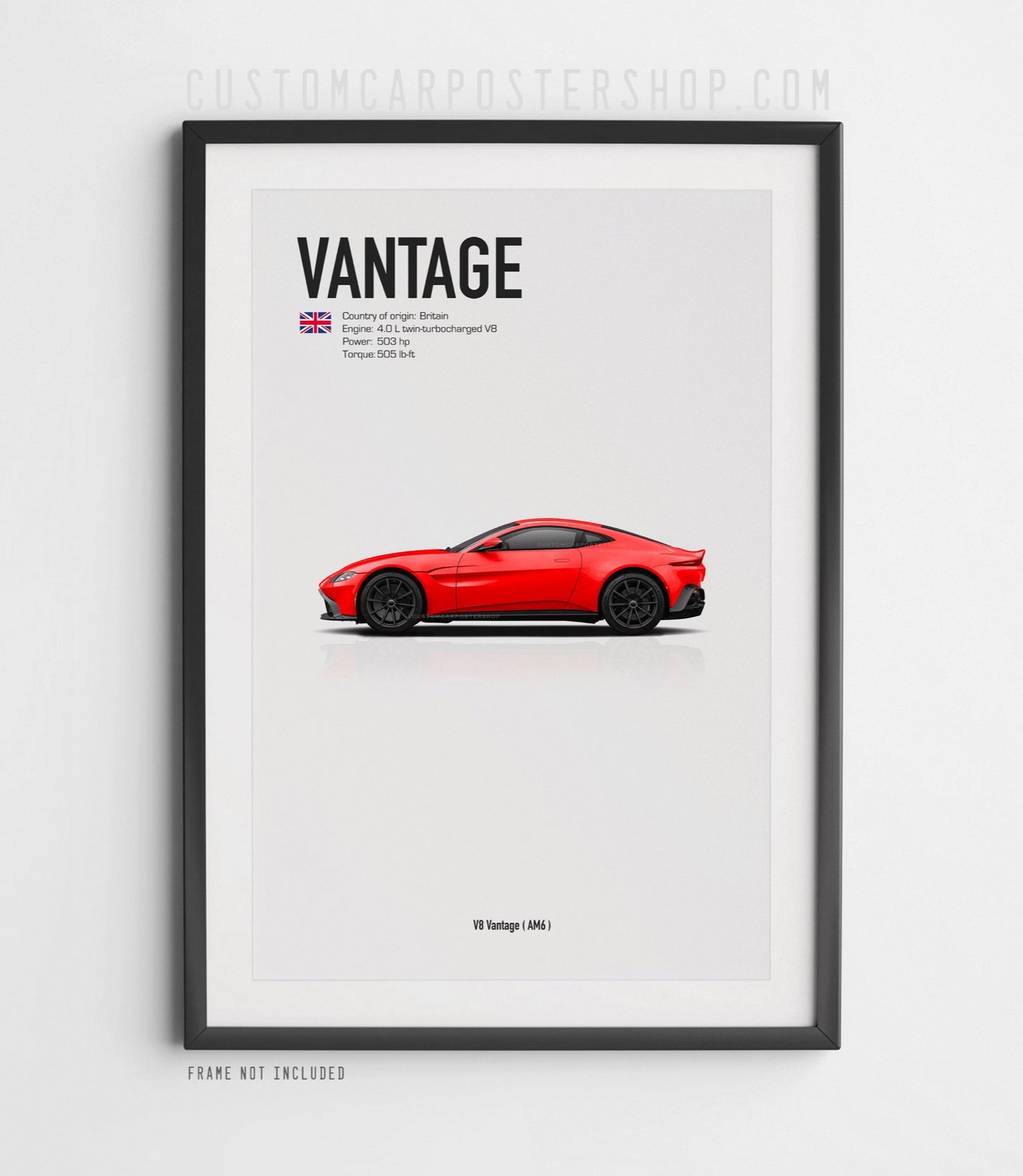 Aston Martin V8 Vantage (2008-2024) Poster
