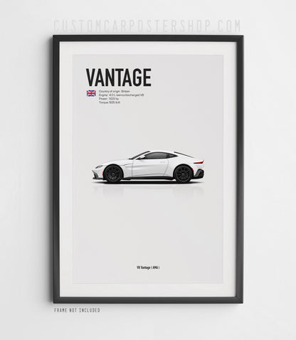 Aston Martin V8 Vantage (2008-2024) Poster