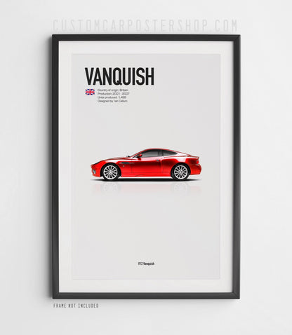 Aston Martin V12 Vanquish Poster