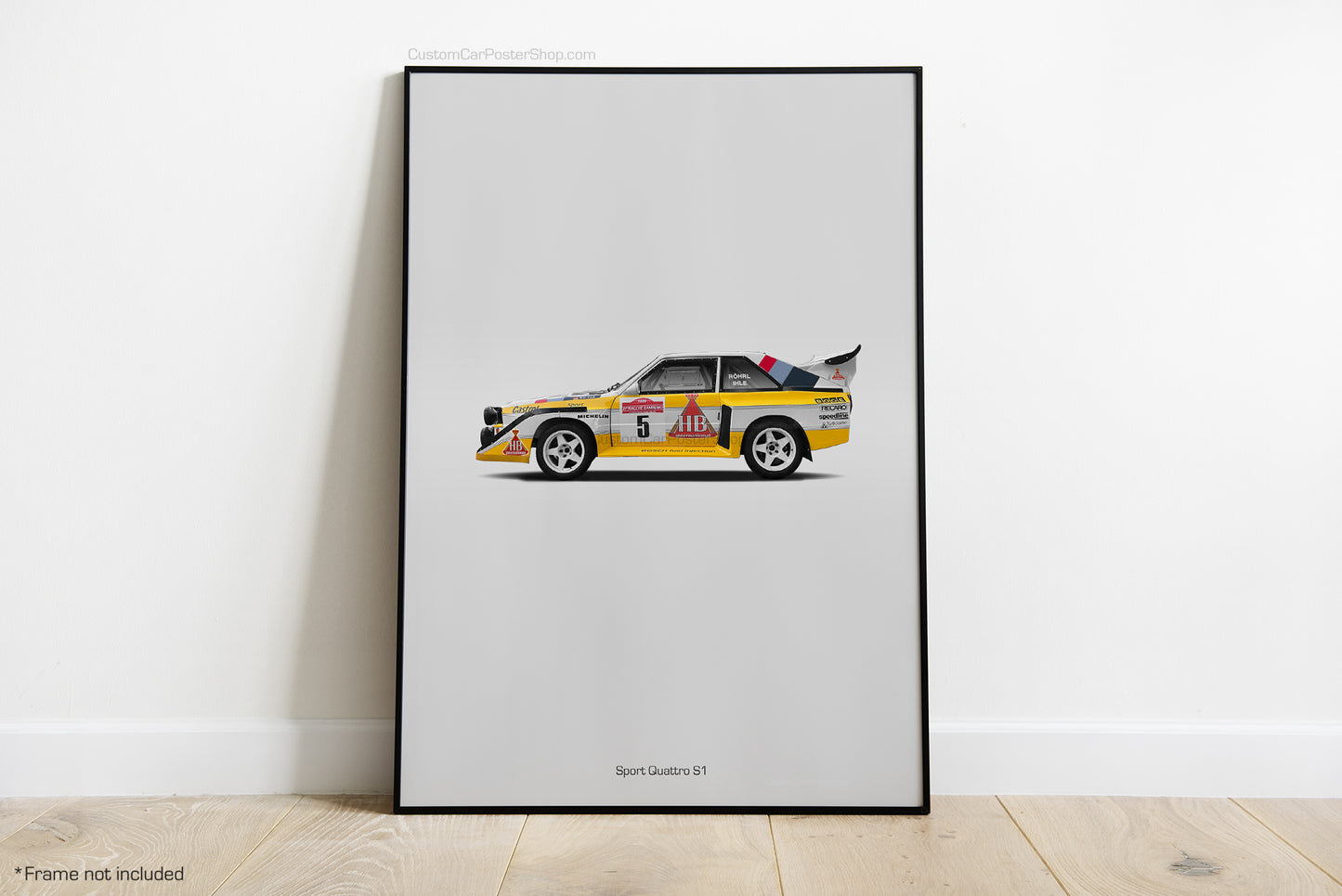 Audi Sport Quattro S1 Group B Rally Tribute Wall Art - Liveries