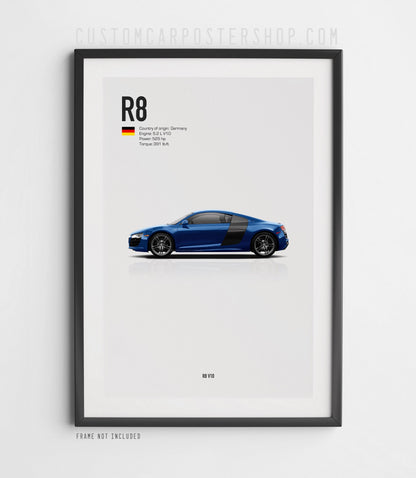 Audi R8 V10 (Type 42) Poster