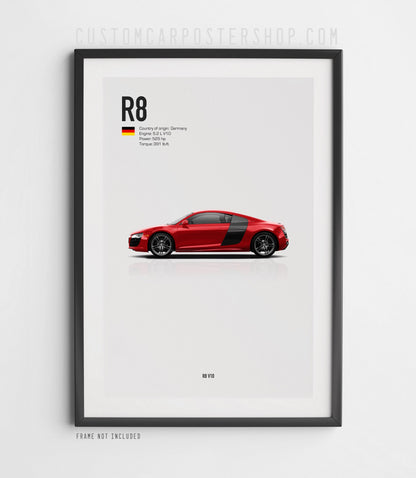 Audi R8 V10 (Type 42) Poster