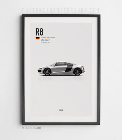 Audi R8 V10 (Type 42) Poster