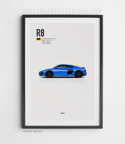 Audi R8 V10 (2016-2018) Poster