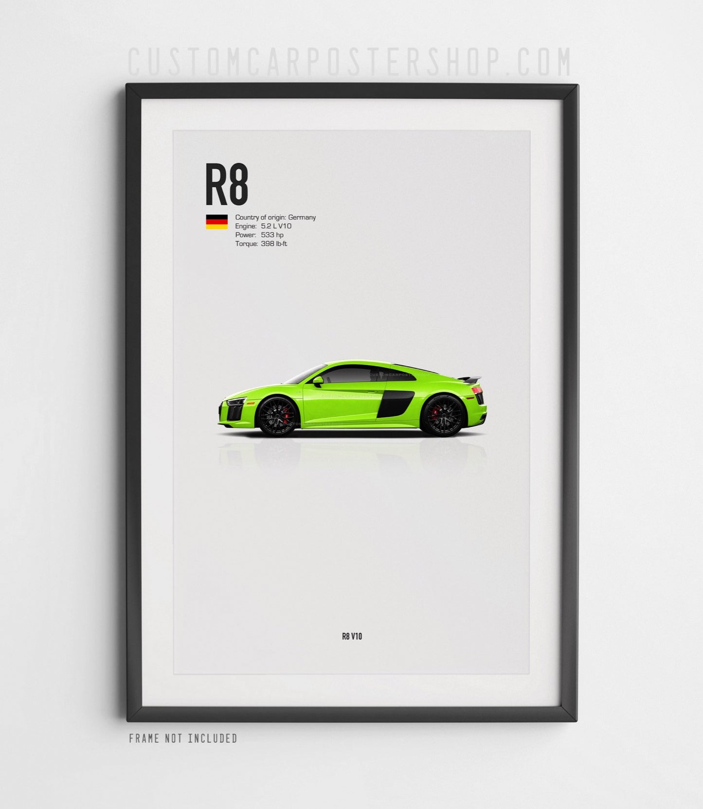 Audi R8 V10 (2016-2018) Poster