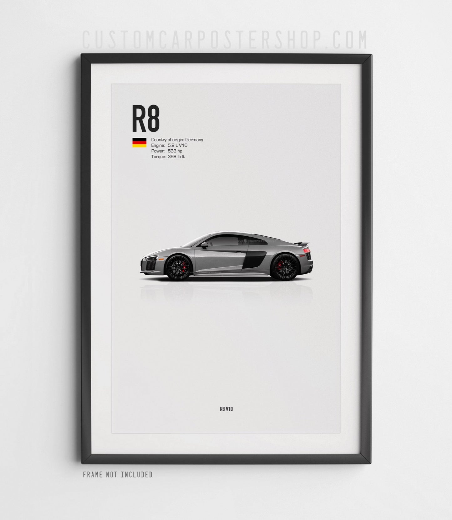 Audi R8 V10 (2016-2018) Poster