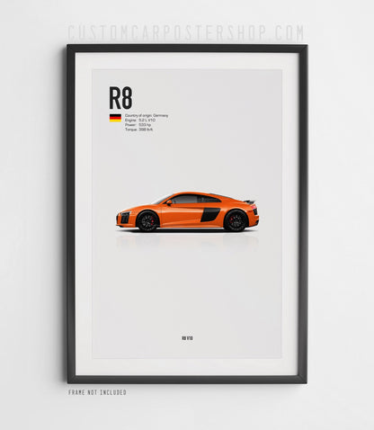 Audi R8 V10 (2016-2018) Poster
