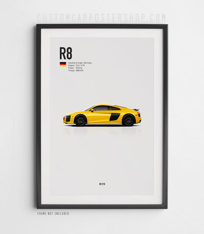 Audi R8 V10 (2016-2018) Poster