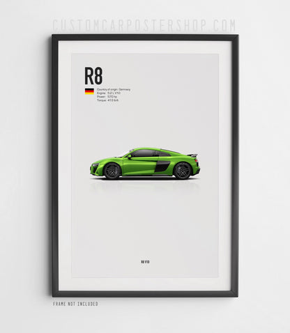 Audi R8 V10 (2019-2024) Poster