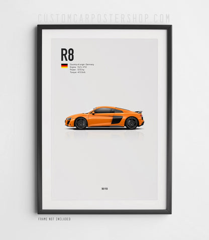 Audi R8 V10 (2019-2024) Poster