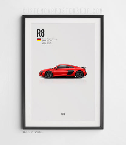 Audi R8 V10 (2019-2024) Poster