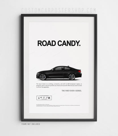 BMW 435i (F32) Remastered Print Ad - Road Candy