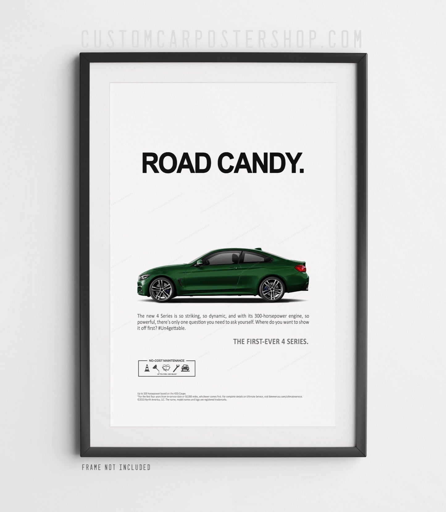 BMW 435i (F32) Remastered Print Ad - Road Candy