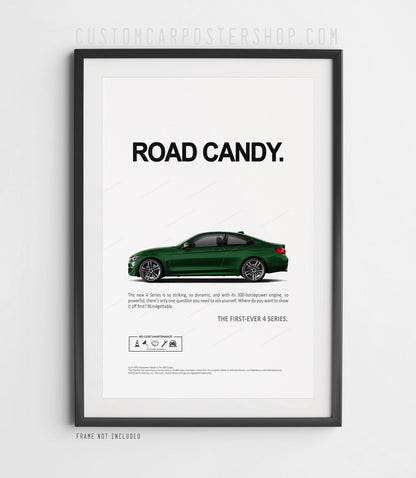 BMW 435i (F32) Remastered Print Ad - Road Candy