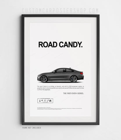 BMW 435i (F32) Remastered Print Ad - Road Candy