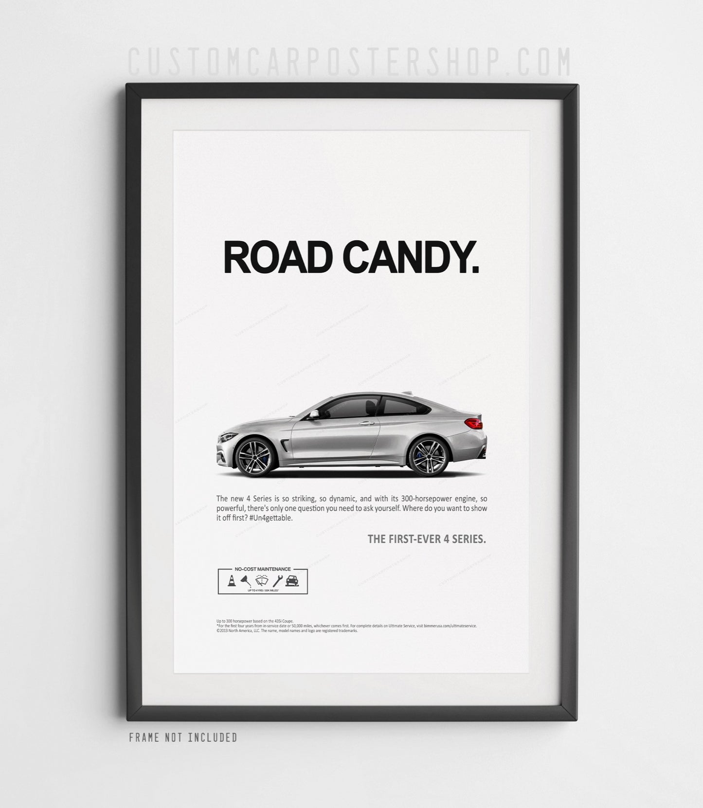 BMW 435i (F32) Remastered Print Ad - Road Candy