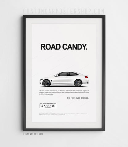 BMW 435i (F32) Remastered Print Ad - Road Candy
