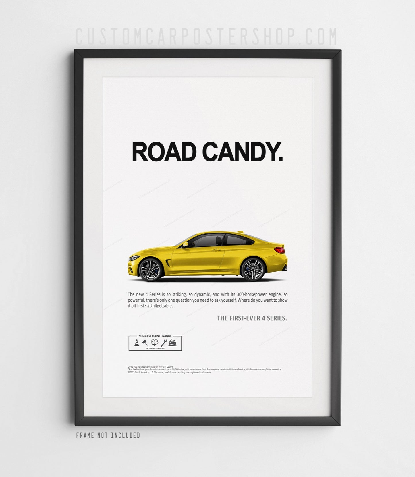 BMW 435i (F32) Remastered Print Ad - Road Candy