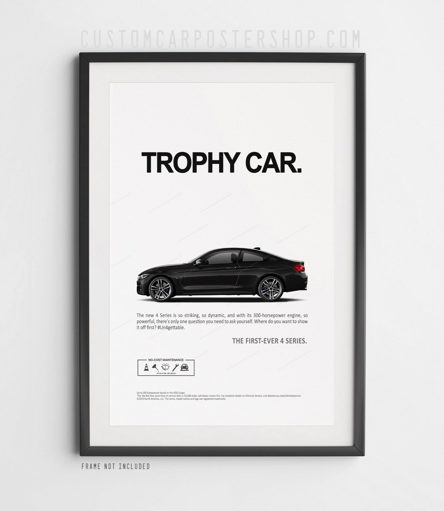 BMW 435i (F32) Remastered Print Ad - Trophy Car