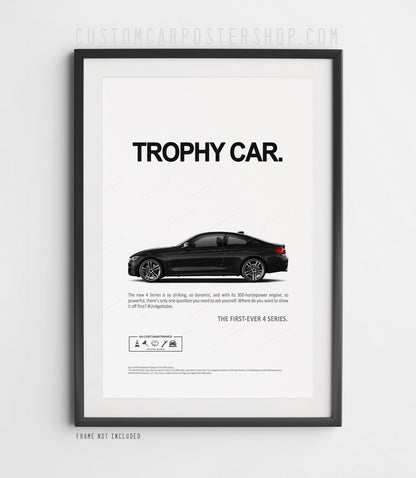 BMW 435i (F32) Remastered Print Ad - Trophy Car