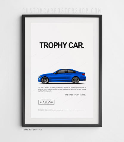 BMW 435i (F32) Remastered Print Ad - Trophy Car