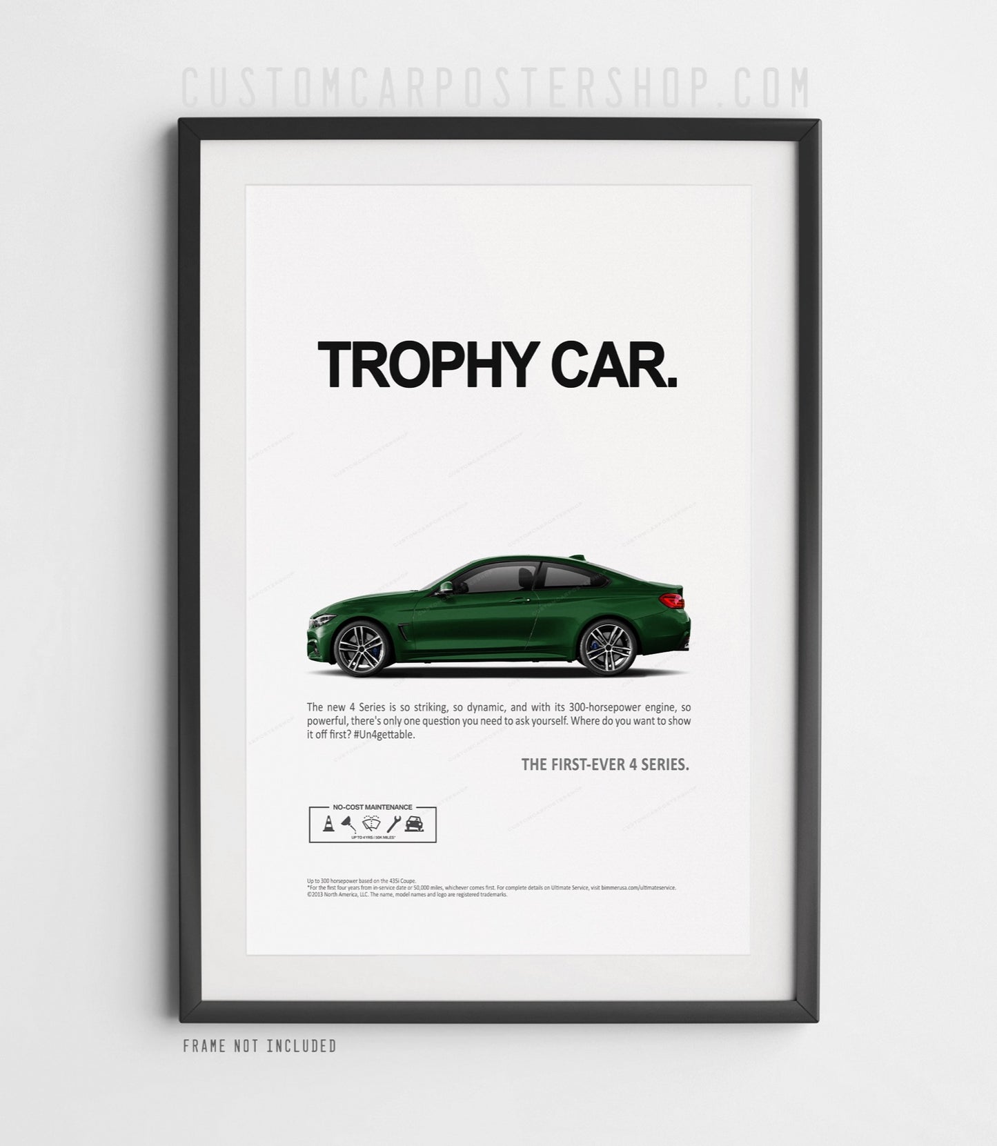 BMW 435i (F32) Remastered Print Ad - Trophy Car