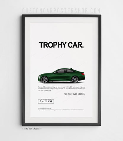 BMW 435i (F32) Remastered Print Ad - Trophy Car