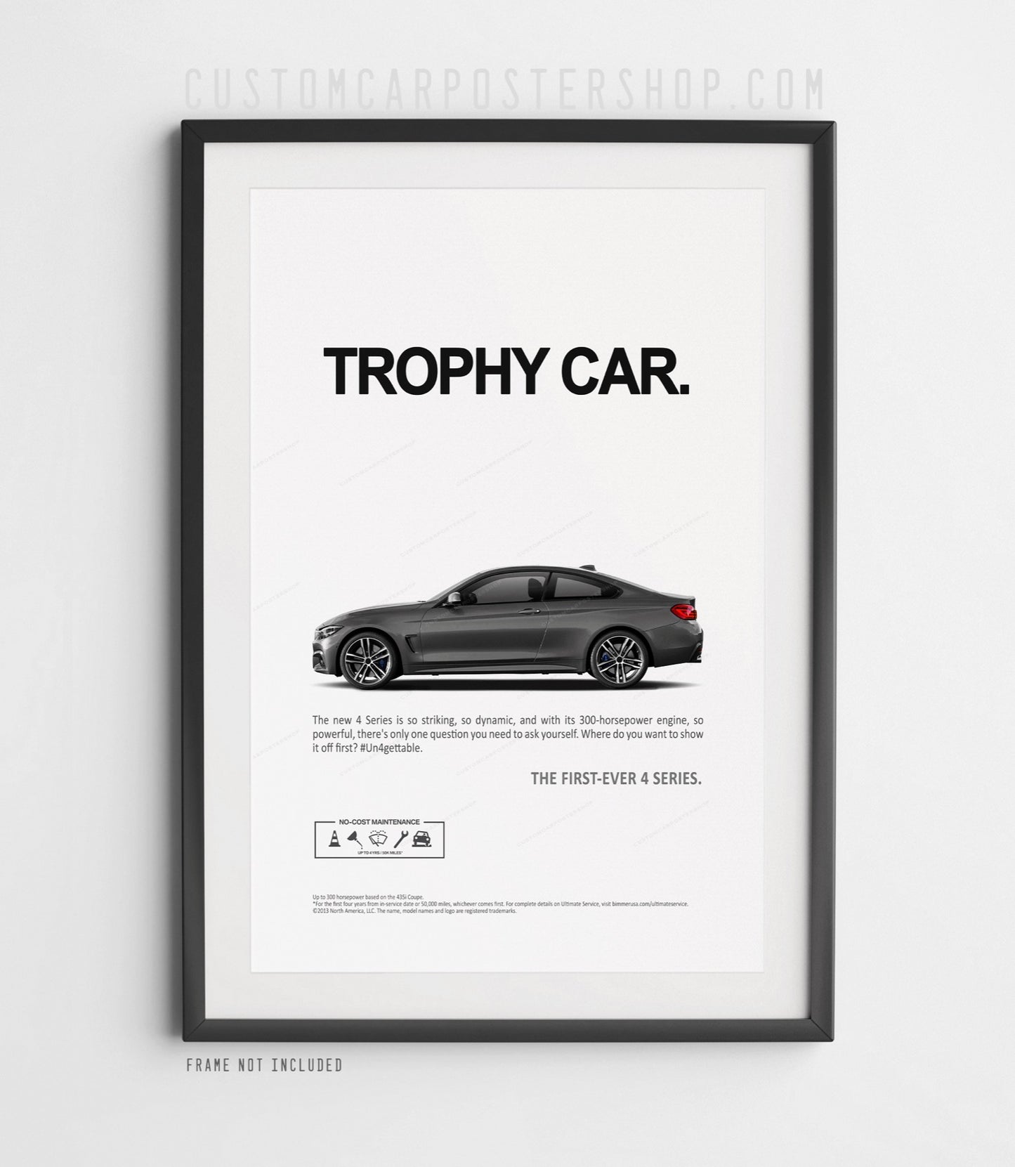 BMW 435i (F32) Remastered Print Ad - Trophy Car