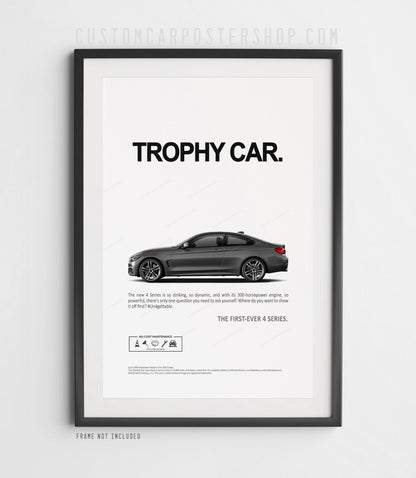 BMW 435i (F32) Remastered Print Ad - Trophy Car