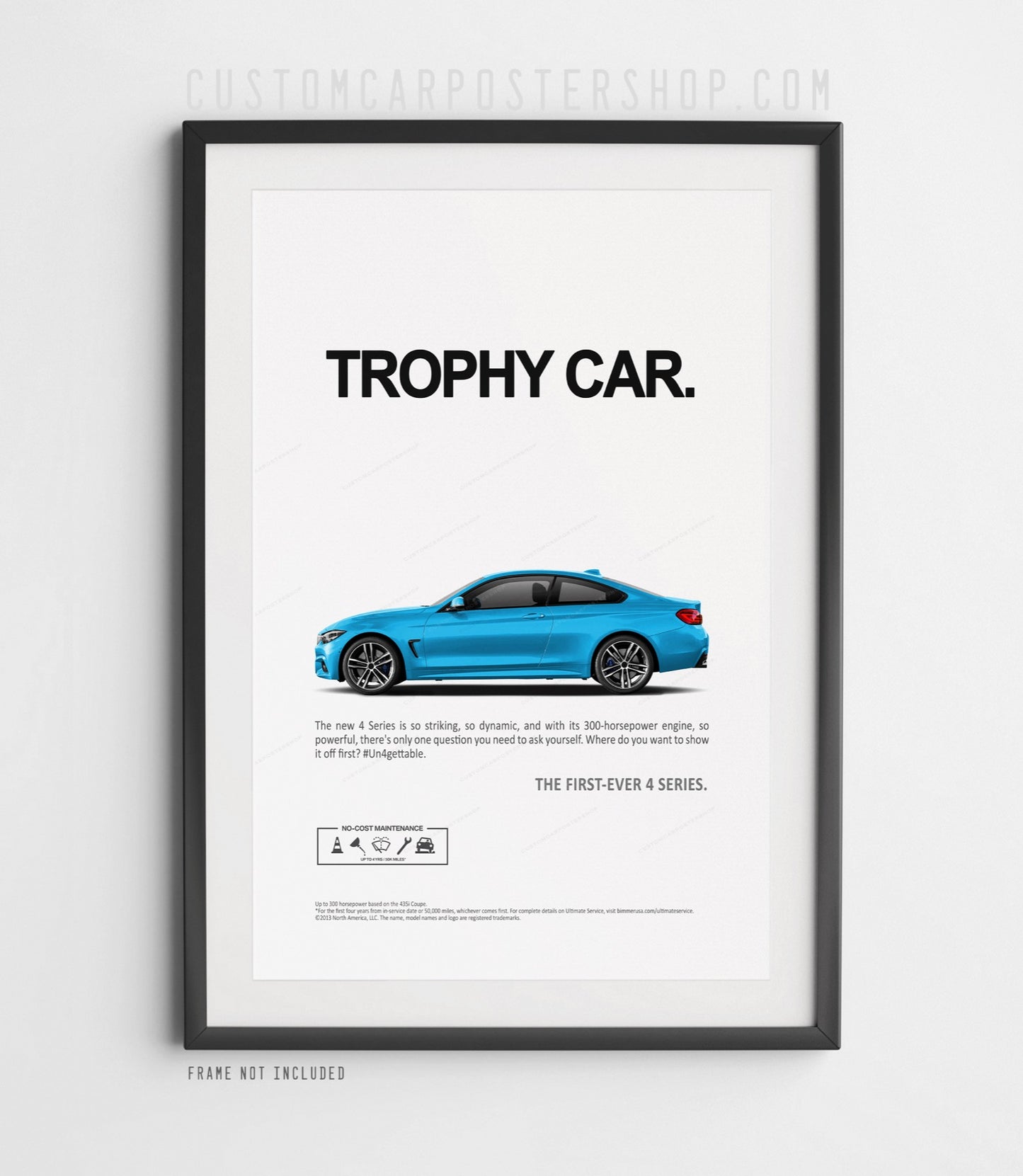 BMW 435i (F32) Remastered Print Ad - Trophy Car