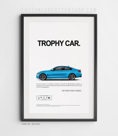 BMW 435i (F32) Remastered Print Ad - Trophy Car