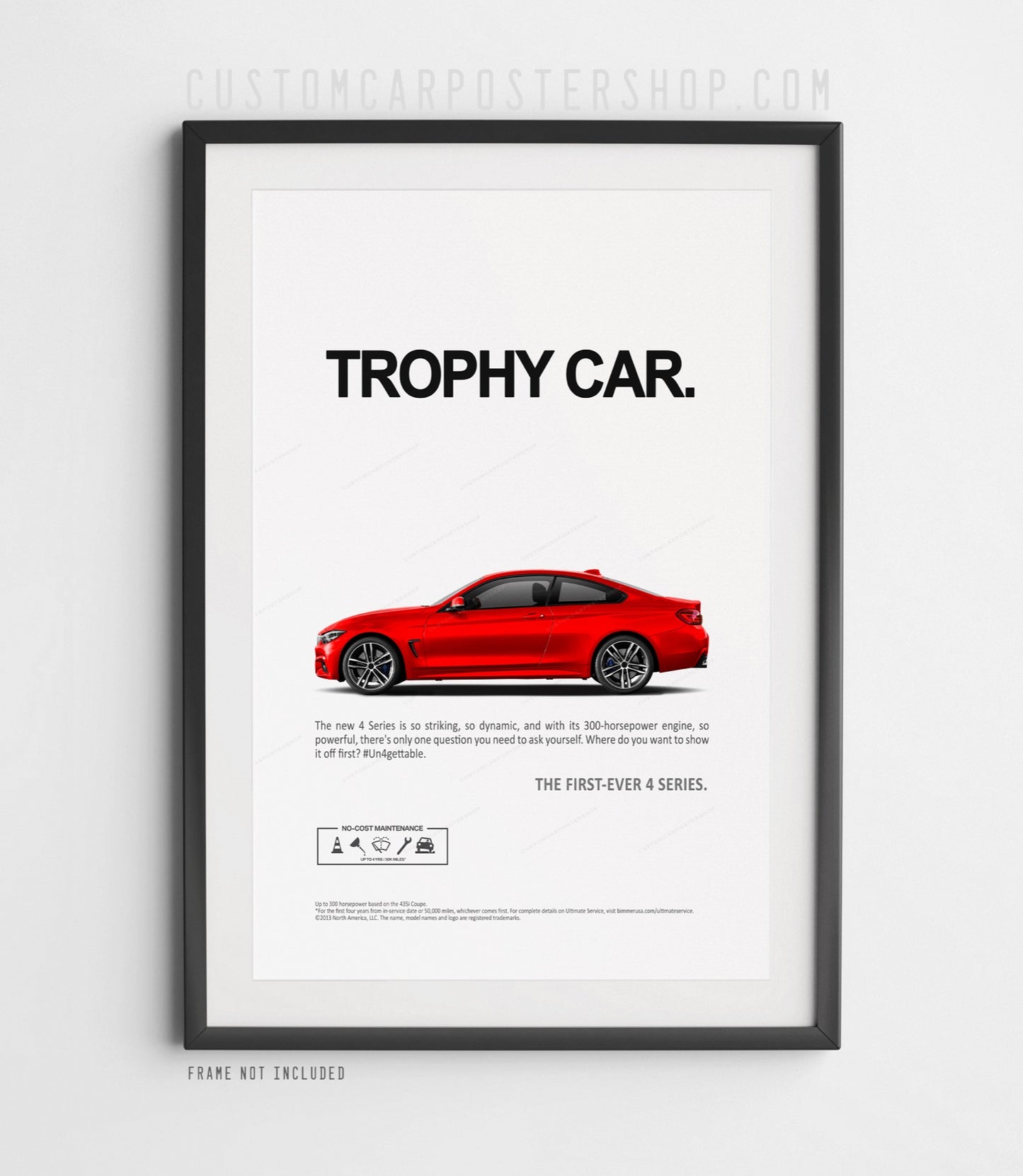 BMW 435i (F32) Remastered Print Ad - Trophy Car