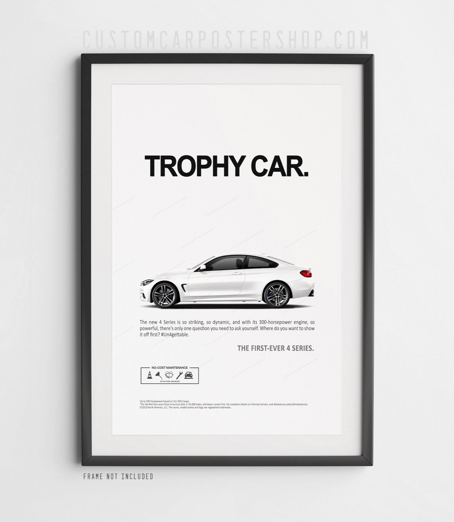 BMW 435i (F32) Remastered Print Ad - Trophy Car